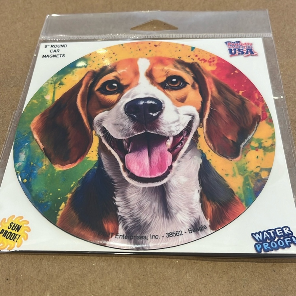 5 inch car magnet  round